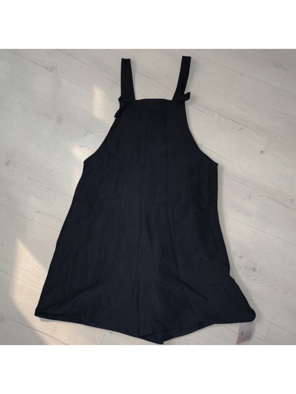 NEW Emery Rose Small Black Womens Shorts Romper Sleeveless Pockets Minimalist